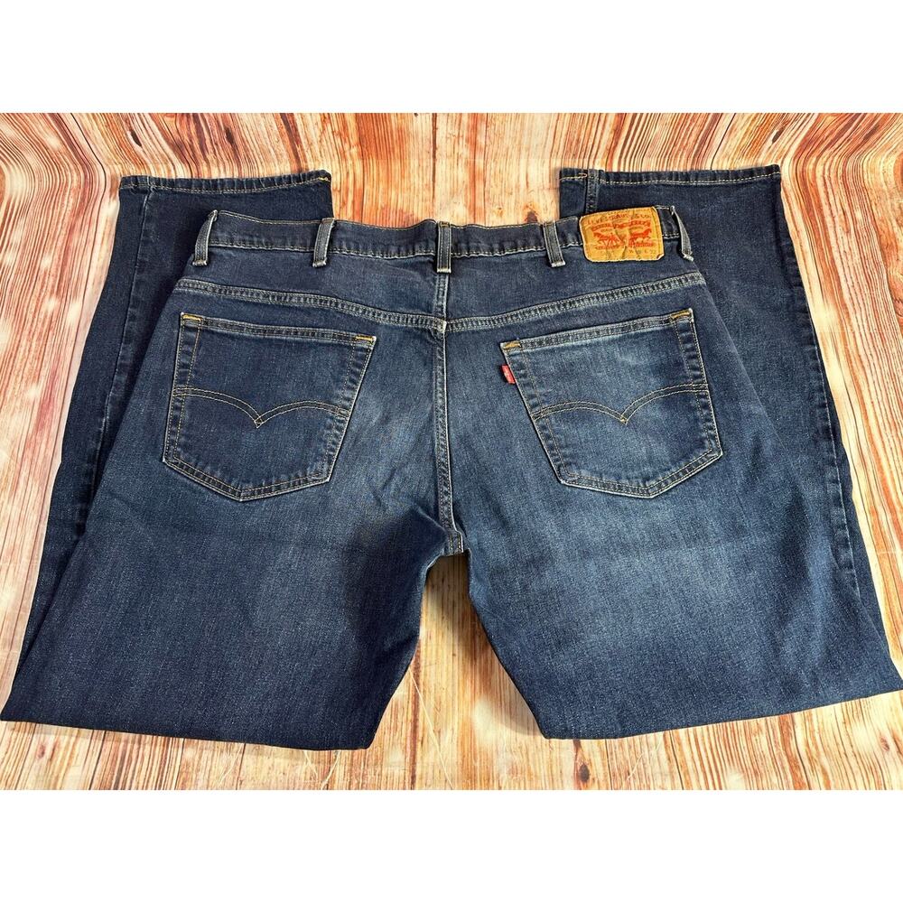 Levi's 569 LOOSE FIT STRAIGHT LEG Mens Size 39x29.5 Blue Jeans Denim Pants - Picture 4 of 11